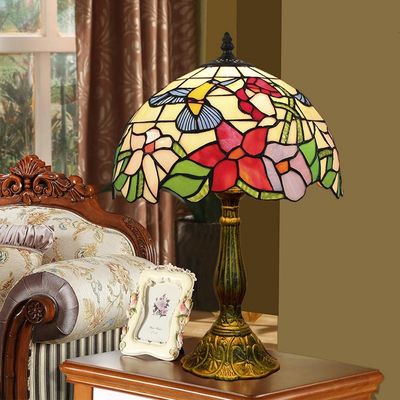 30CM Tiffany Table Lamp European Bedroom Bedside Light Retro Creative Living Room Study Bar Table lamp(WH-TTB-18)