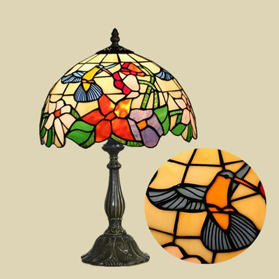 30CM Tiffany Table Lamp European Bedroom Bedside Light Retro Creative Living Room Study Bar Table lamp(WH-TTB-18)