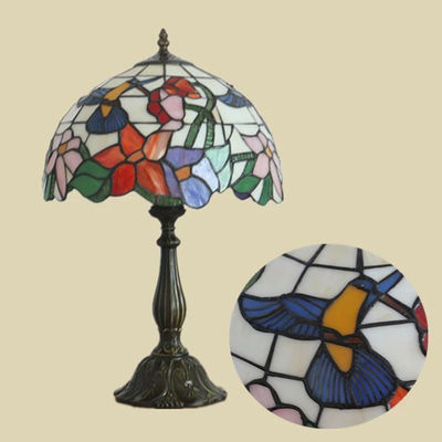 30CM Tiffany Table Lamp European Bedroom Bedside Light Retro Creative Living Room Study Bar Table lamp(WH-TTB-18)