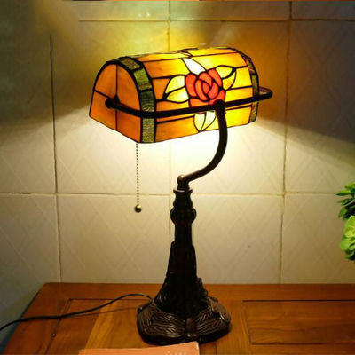 Tiffany Table Lamp American Retro Bank Light E27 Green table lamp(WH-TTB-20)