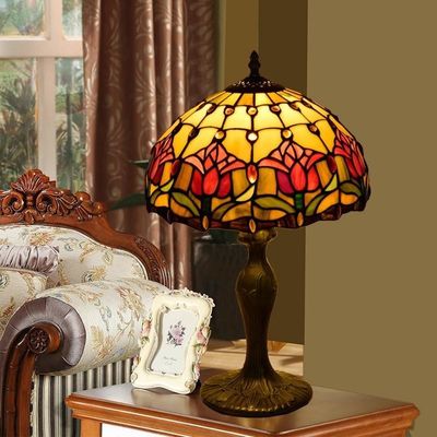 30CM Tiffany Table Lamp Aolly Base Bedroom Bedside Light(WH-TTB-21)