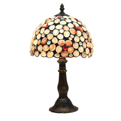 20cm Tiffany Table Lamp Shell Handmade Decorative Table Lamp(WH-TTB-24)