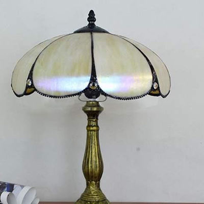 Tiffany Table Lamp American Simple Bedroom Bedside Light Retro Creative E27 Table Lamp(WH-TTB-34)