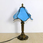 20CM Tiffany Table Lamp E27 Petal Lampshade Bedroom Bedside Lamp(WH-TTB-45)
