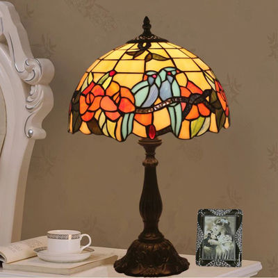 30CM Tiffany Table Lamp European Bedroom Bedside Light Retro Creative E27 Bedside lamp(WH-TTB-57)