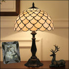 30CM Tiffany Table Lamp Resin Base Leaves Lampshade Bedroom retro table lamp(WH-TTB-64)
