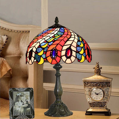 Tiffany Table Lamp E27 European Retro Creative Bedside Light Tiffany lamp on the table(WH-TTB-65)