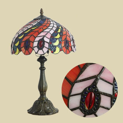 Tiffany Table Lamp E27 European Retro Creative Bedside Light Tiffany lamp on the table(WH-TTB-65)