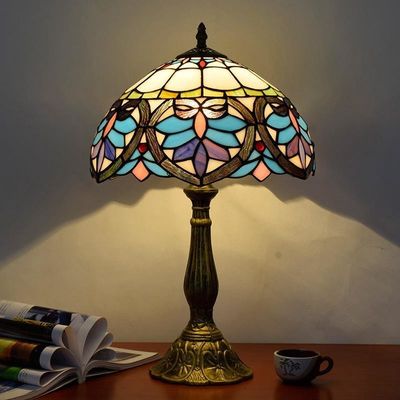 Tiffany Table Lamp Glass Lampshape E27 Bedroom Tiffany lampshades for table lamps(WH-TTB-67)