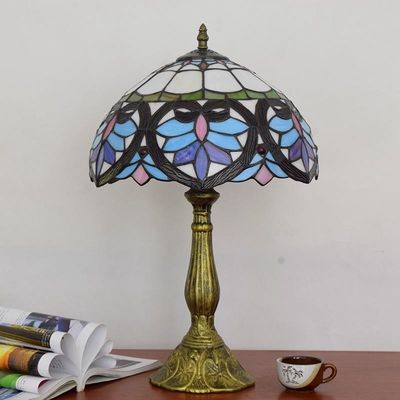 Tiffany Table Lamp Glass Lampshape E27 Bedroom Tiffany lampshades for table lamps(WH-TTB-67)