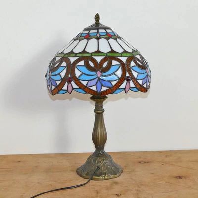 Tiffany Table Lamp Glass Lampshape E27 Bedroom Tiffany lampshades for table lamps(WH-TTB-67)