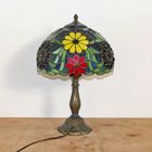 Tiffany Table Lamp 30cm Flower Lampshape E27 Bedroom Bedside Lighting mosaic lamp(WH-TTB-70)
