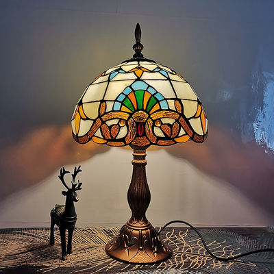 30cm Tiffany Table Lamp E27 Baroque Bedroom bedside light(WH-TTB-61)