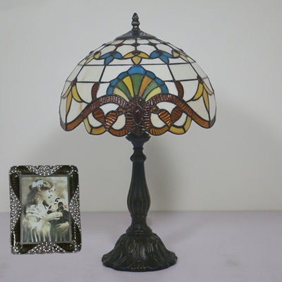 Tiffany Table Lamp E27 Baroque Bedroom Beside Rustic Table lamp(WH-TTB-56)