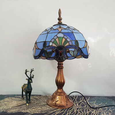 Tiffany Table Lamp E27 Baroque Bedroom Beside Rustic Table lamp(WH-TTB-56)