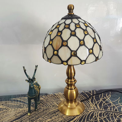 Tiffany Table Lamp 20cm Aolly Base E27 Bedroom coffee table decor Lamp(WH-TTB-60)