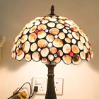 Tiffany Table Lamp Shell Handmade Decorative Lamp AC85-265V bed side table lamp(WH-TTB-72)