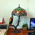 New Tiffany Table Lamp Dragonfly Parrot Lampshade Lighting table lamp loft(WH-TTB-81)