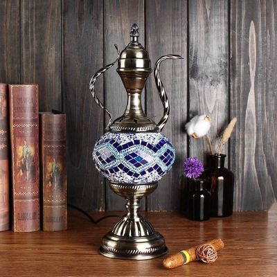 Romantic Table Lamp Decorative Light Turkish Lamp Glass Colorful Handmade Glass table lamp(WH-VTB-03)