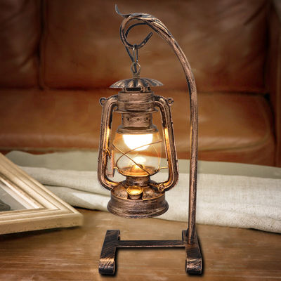 American Vintage Candle Table Light with Plug,Old Design Kerosene Lamp(WH-VTB-01)