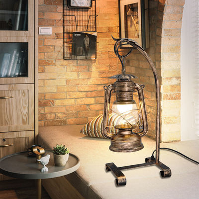 American Vintage Candle Table Light with Plug,Old Design Kerosene Lamp(WH-VTB-01)