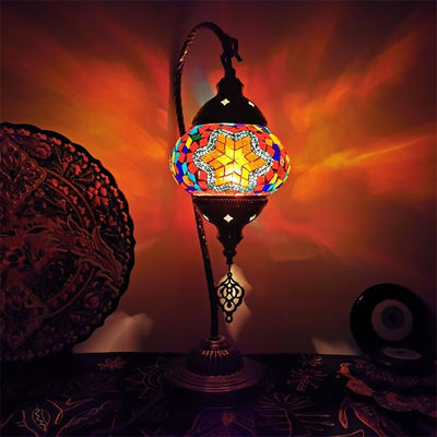 Mediterranean style Art Deco Turkish Mosaic Table Lamp(WH-VTB-09)