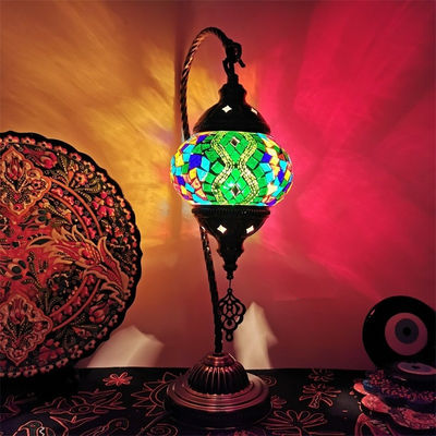 Mediterranean style Art Deco Turkish Mosaic Table Lamp(WH-VTB-09)