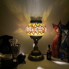Turkish mosaic aroma table Lamp vintage art deco Handcrafted Moroccan Table Lamp(WH-VTB-10)