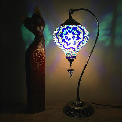 Turkish mosaic table Lamp vintage art deco bedside led lamp(WH-VTB-14)