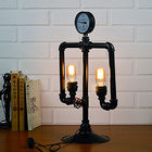 Industrial loft table light iron water pipe table lamp robot decoration steam edison table lamp(WH-VTB-30)
