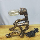 Vintage Table Lamps Retro Water Pipe Robot Desk Lamp Home Deco Industrial Lamp(WH-VTB-24)