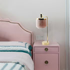 Creative Golden Plated Iron Base with Pink Tassel Silk Fringe Table lamp(WH-MTB-158)