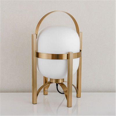 Nordic Solid Wood Glass Table Lamp Modern Creative Cesta Table Lamp(WH-MTB-166)