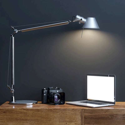 Modern reading table lamp E27 long swing arm adjustable Tolomeo Micro Table Lamp(WH-MTB-179)