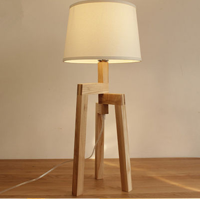 Wooden study bedroom Stilt Table Lamp wooden bedside lamp(WH-MTB-180)