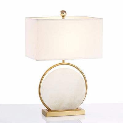 Nordic iron led stone deco Marble Alice Table Lamp(WH-MTB-191)