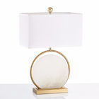 Nordic iron led stone deco Marble Alice Table Lamp(WH-MTB-191)