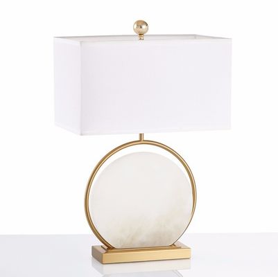 Nordic iron led stone deco Marble Alice Table Lamp(WH-MTB-191)