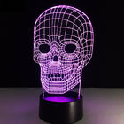 Amazing 3D Illusion Light Night Light Skull LED Table Lamp(WH-MTB-196)
