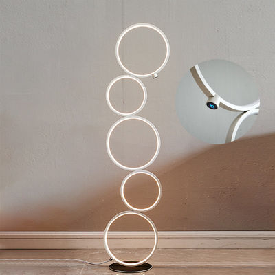 Modern LED Floor Lamp Touch Switch Ring Indoor Decor Light Nordic led floor lamp(WH-MFL-07）