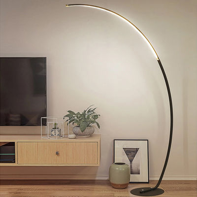 Arc Floor Lamp Dimmable APP Control Colorful Black White Corner Floor Lamp Bedroom Decor  Stand Lighting(WH-MFL-16)