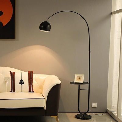 Modern Floor Lamp LED Standing Lamp With Round Table Art Deco Living Room Sofa Reading Lights(WH-MFL-19)