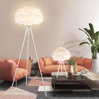 LED floor lamp modern tripod white feather floor lamp living room reading lamp bedside floor lamp(WH-MFL-27)