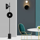 Black wrought iron LED lights living room vertical floor lamp art bedside lamp（WH-MFL-39)