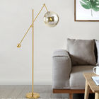 Modern minimalist marble LED golden glass ball floor lamp living room sofa vertical lighting(WH-MFL-41)