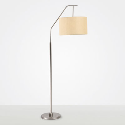 Modern Metal Floor Lamp Modern E27 Floor Lamps Standing Simple Fabric Shade Standing Lamp(WH-MFL-74)