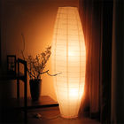 Simple White LED Floor Lamp Hand Woven Paper Floor Light Bedroom stand up lamp(WH-MFL-115)