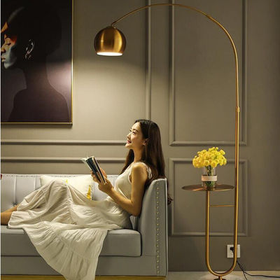 Modern Floor Lamp LED Standing Lamp With Round Table Art Deco Living Room Sofa standing lamp led for living room(WH-MFL-