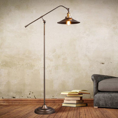 Adjustable Long Arm Tall Standing Luxury Home Decorative black floor lamp（WH-VTL-06）