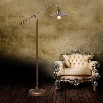 Loft American Industrial Vintage Standing lamp Living room Study room Decor retro floor lamp(WH-VFL-09)